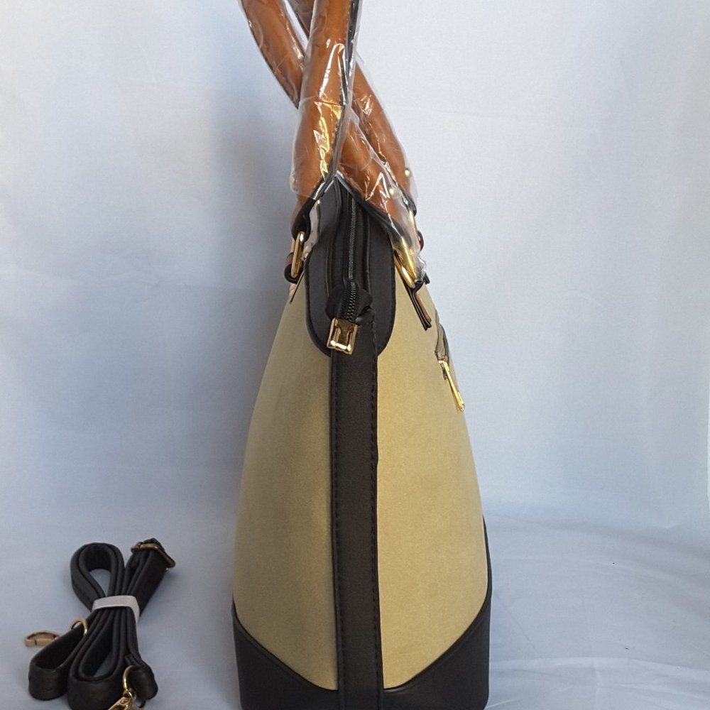 FAUX LEATHER & SUEDE PURSE - Picture 2 of 8